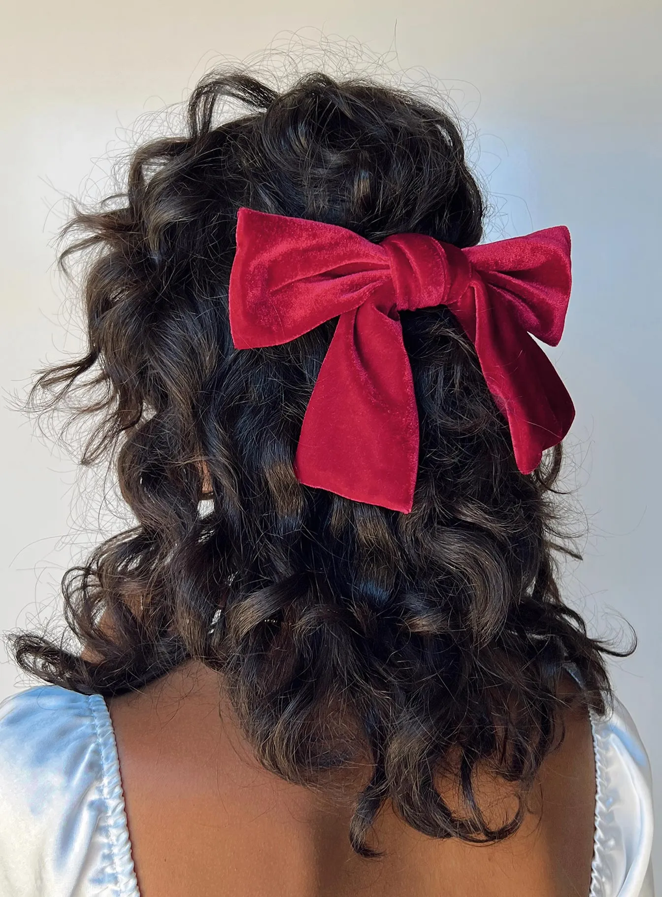 Aaylah Hair Bow Burgundy