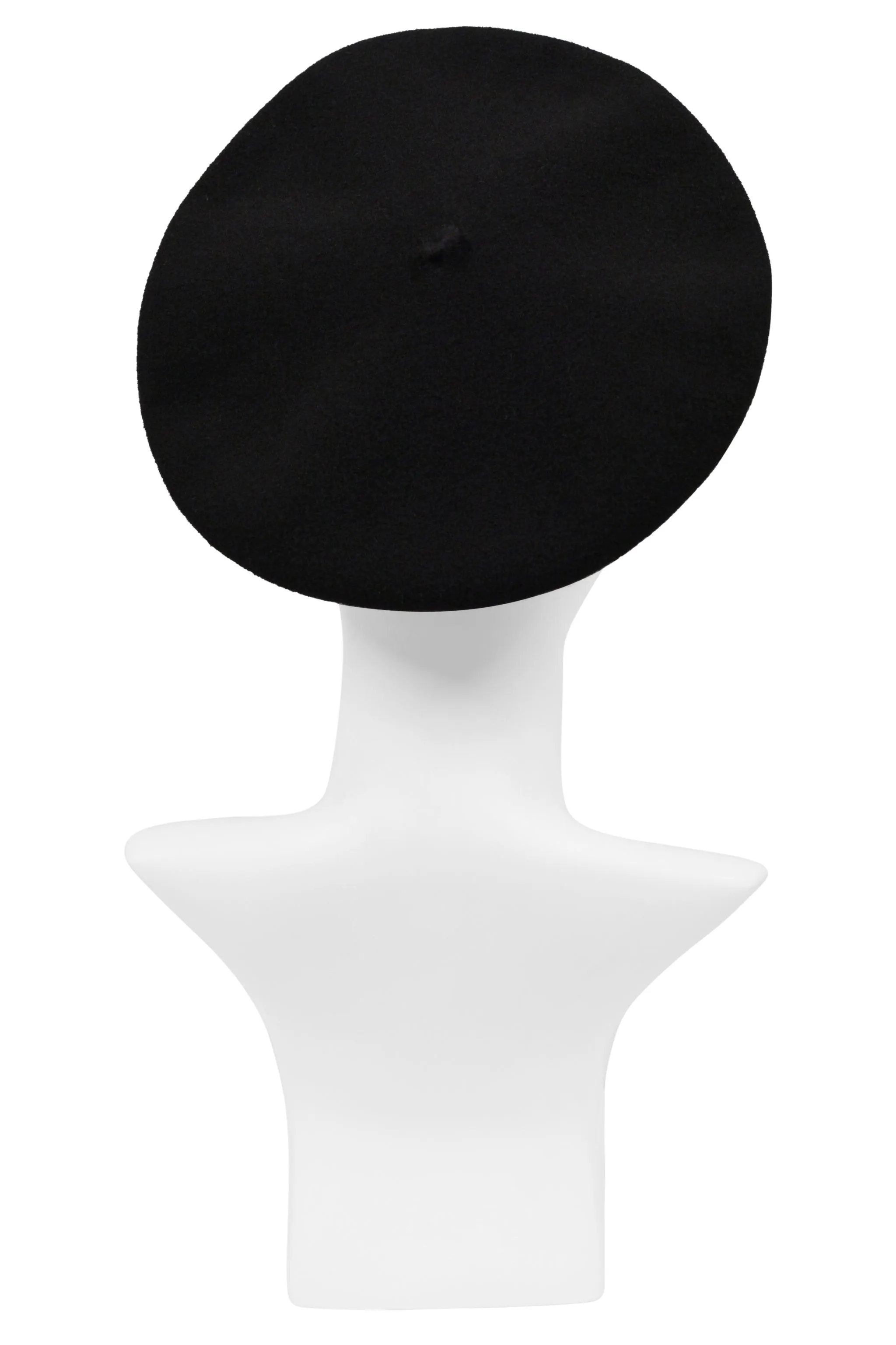 ALAIA BLACK BERET HAT