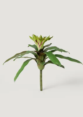 Artificial Tropical Bromeliad Plant in Green - 20"