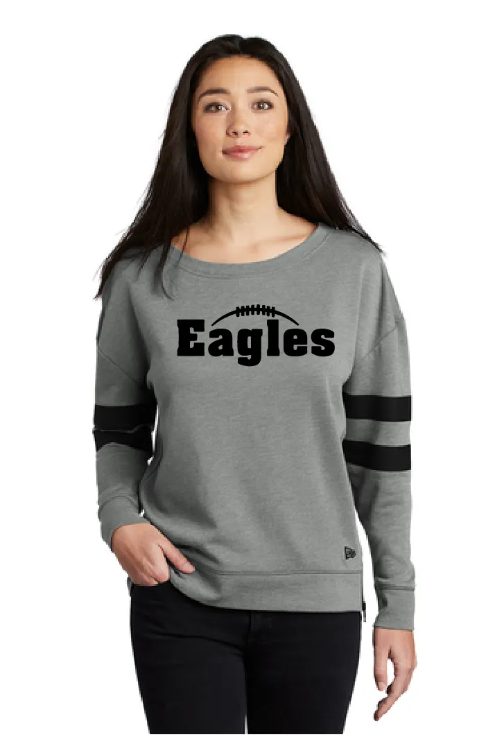 AV Football - New Era ® Ladies Tri-Blend Fleece Varsity Crew - Football Laces