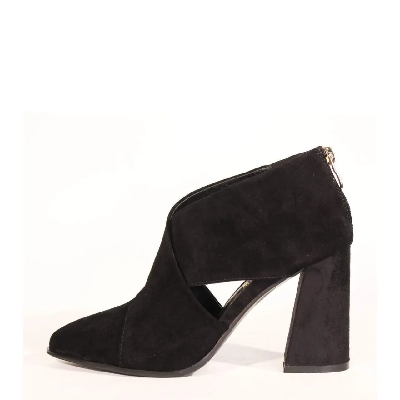 Christina Crossover Suede Booties