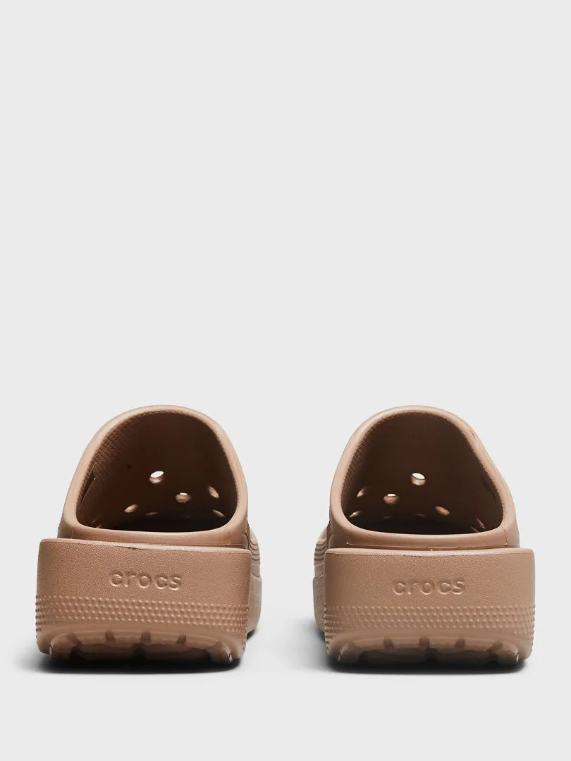 Classic Blunt Toe Shoes in Latte