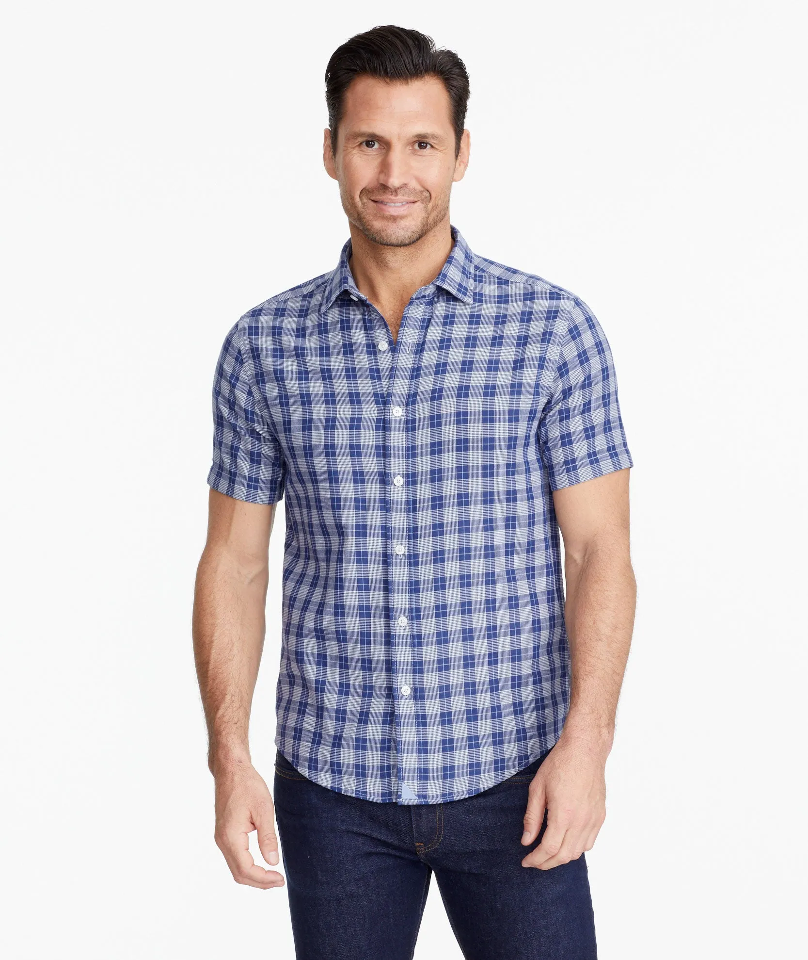 Cotton Gauze Short-Sleeve Zuccardi Shirt - FINAL SALE