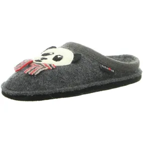 Haflinger Slippers gray female Sandals Clogs Flair Panda