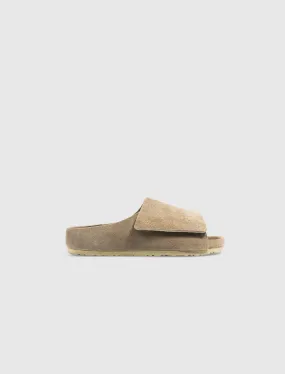 KIDS FEAR OF GOD X BIRKENSTOCK THE LOS FELIZ SUEDE TAUPE