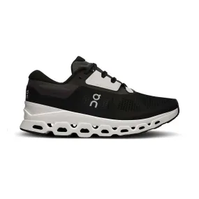 On | Women's Cloudstratus 3 Running Shoes - Black/Frost