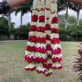 Pink And White Artificial Flower Hanging