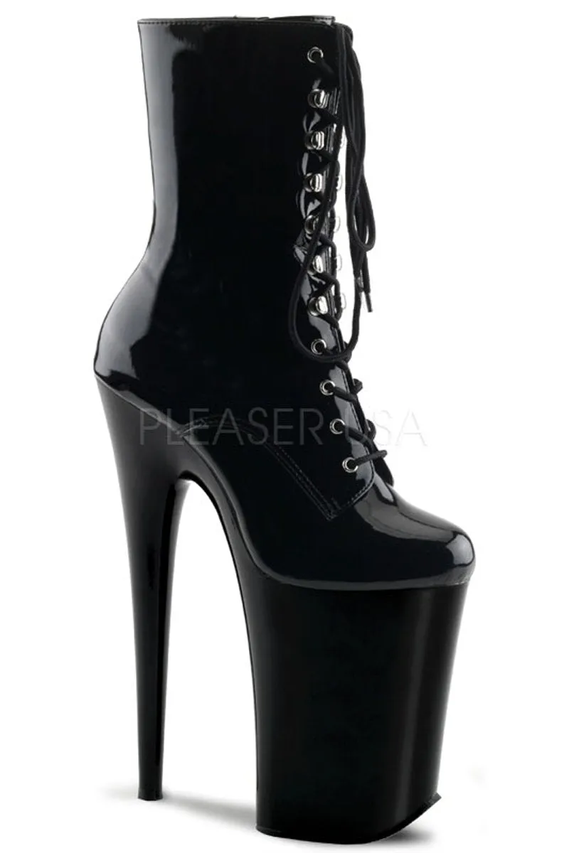 Pleaser USA Infinity-1020 9inch Pleaser Boots - Patent Black