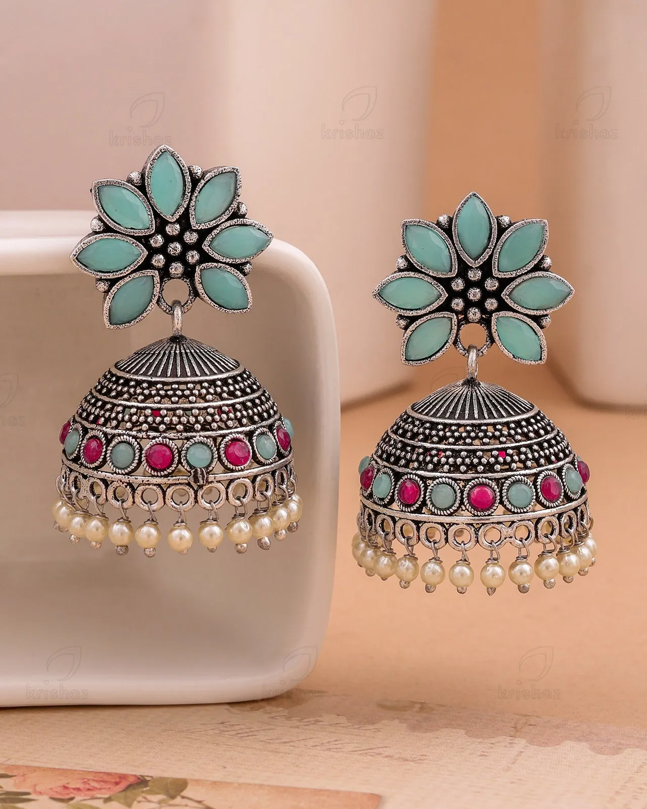 Reha Jhumki Earrings - wxo