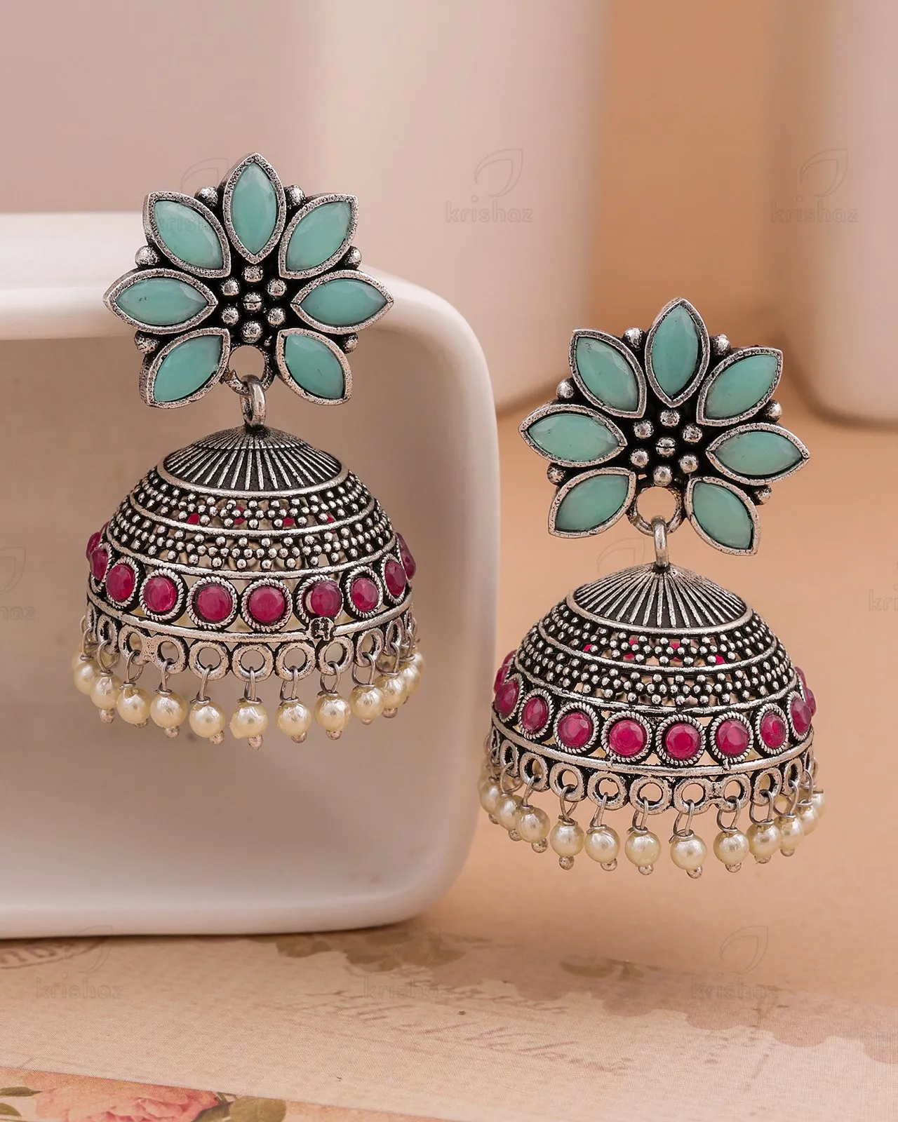 Reha Jhumki Earrings - wxo