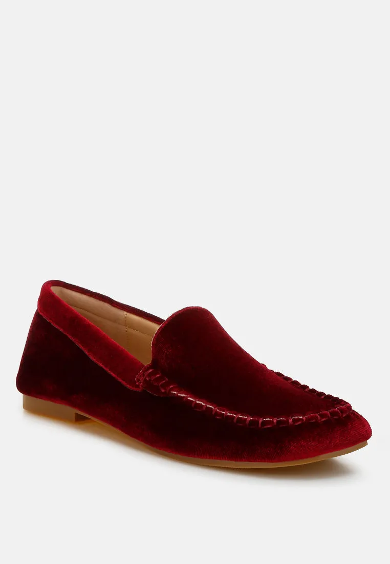 Robua Velvet Flat Loafers