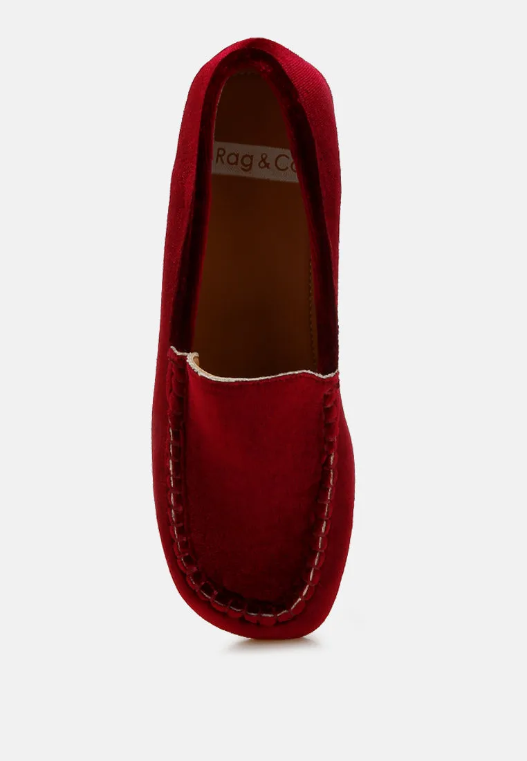 Robua Velvet Flat Loafers