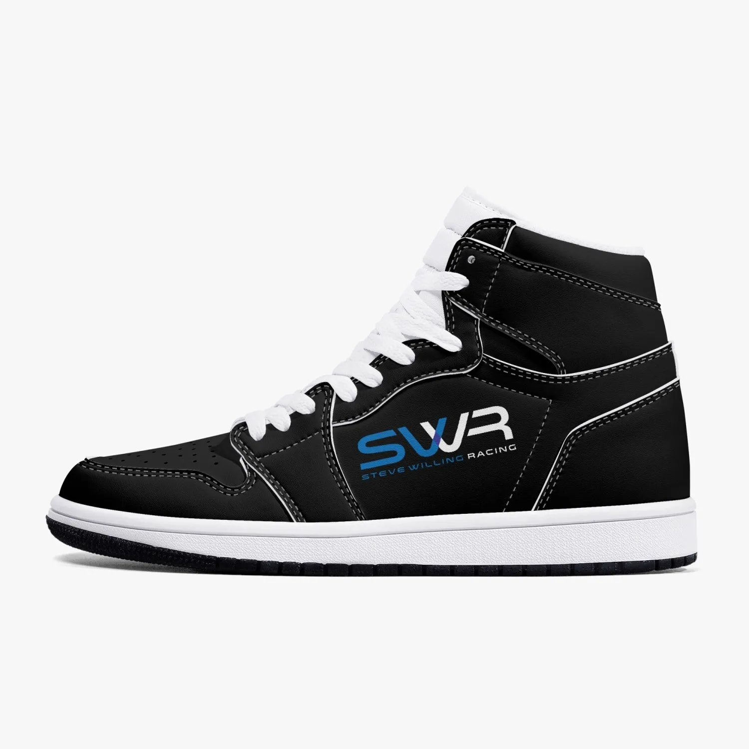 STEVE WILLING F2 MARCH version 3 High-Top Leather Sneakers - carbon/white