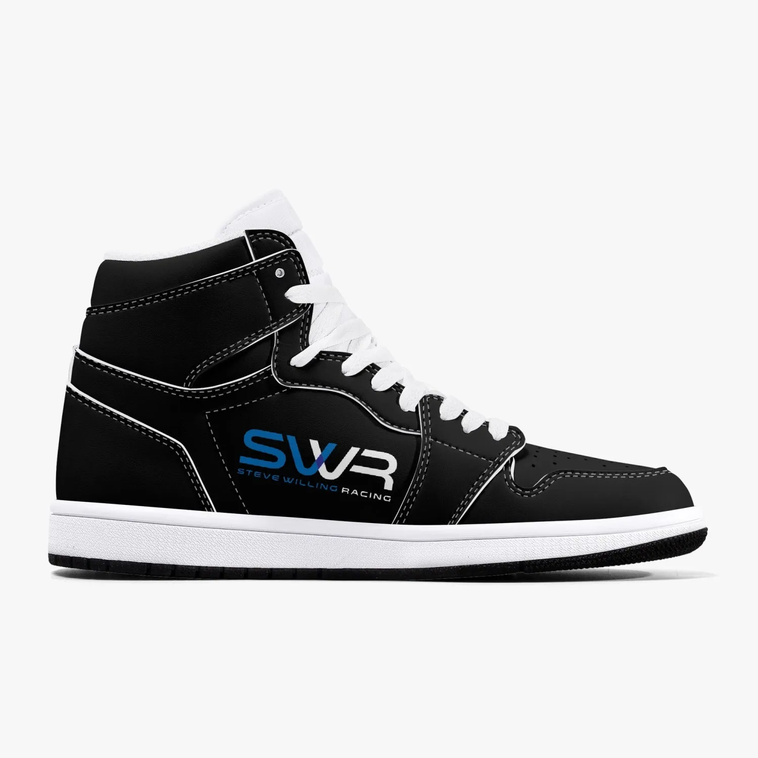 STEVE WILLING F2 MARCH version 3 High-Top Leather Sneakers - carbon/white