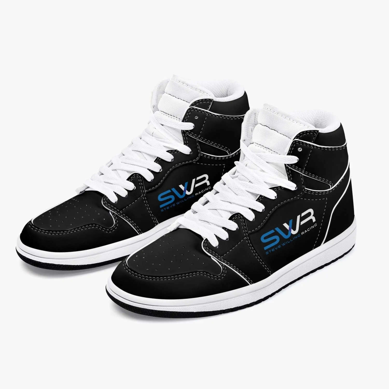 STEVE WILLING F2 MARCH version 3 High-Top Leather Sneakers - carbon/white